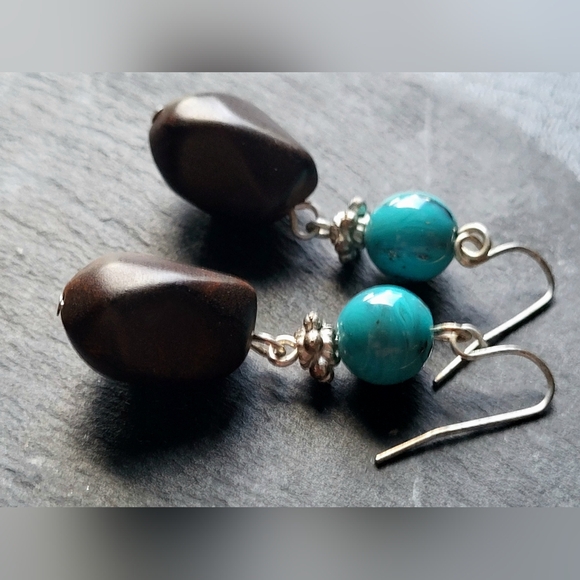 VINTAGE SET!! Turquoise Beaded - Picture 10 of 12